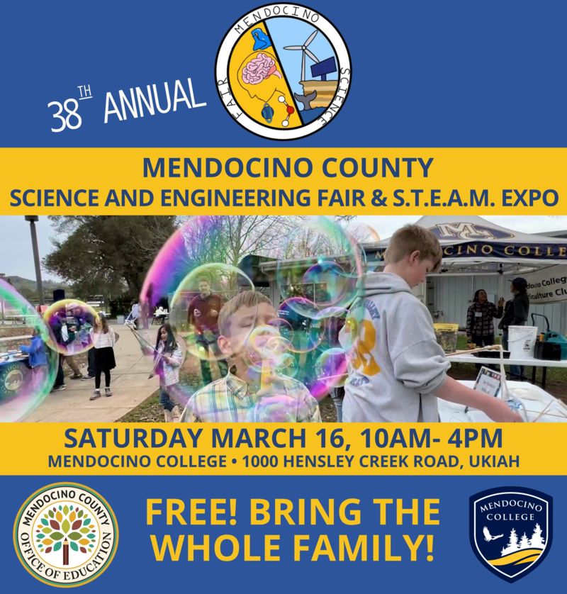 38th Annual Mendocino County Science and Engineering Fair & S.T.E.A.M. Expo  - Visit Ukiah